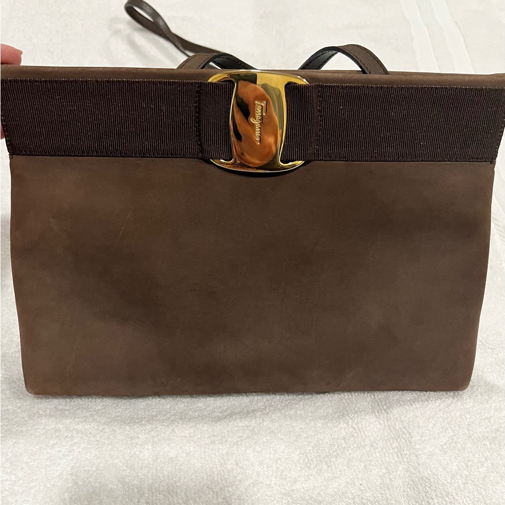 Salvatore Ferragamo Framed Clutch